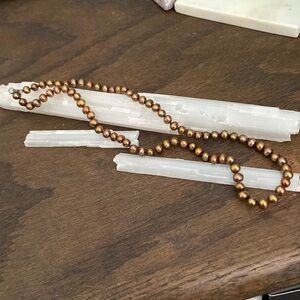 Chocolate Fresh Water Pearl Necklace
